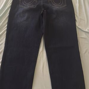 True Religion Women's Dark Straight Leg Jeans